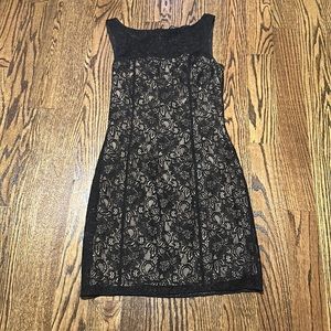 Black lace dress
